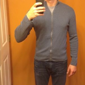 Banana Republic men's full zip light sweater M